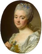 Portrait of the artist Marie Therese Reboul wife of Joseph-Marie Vien Alexander Roslin